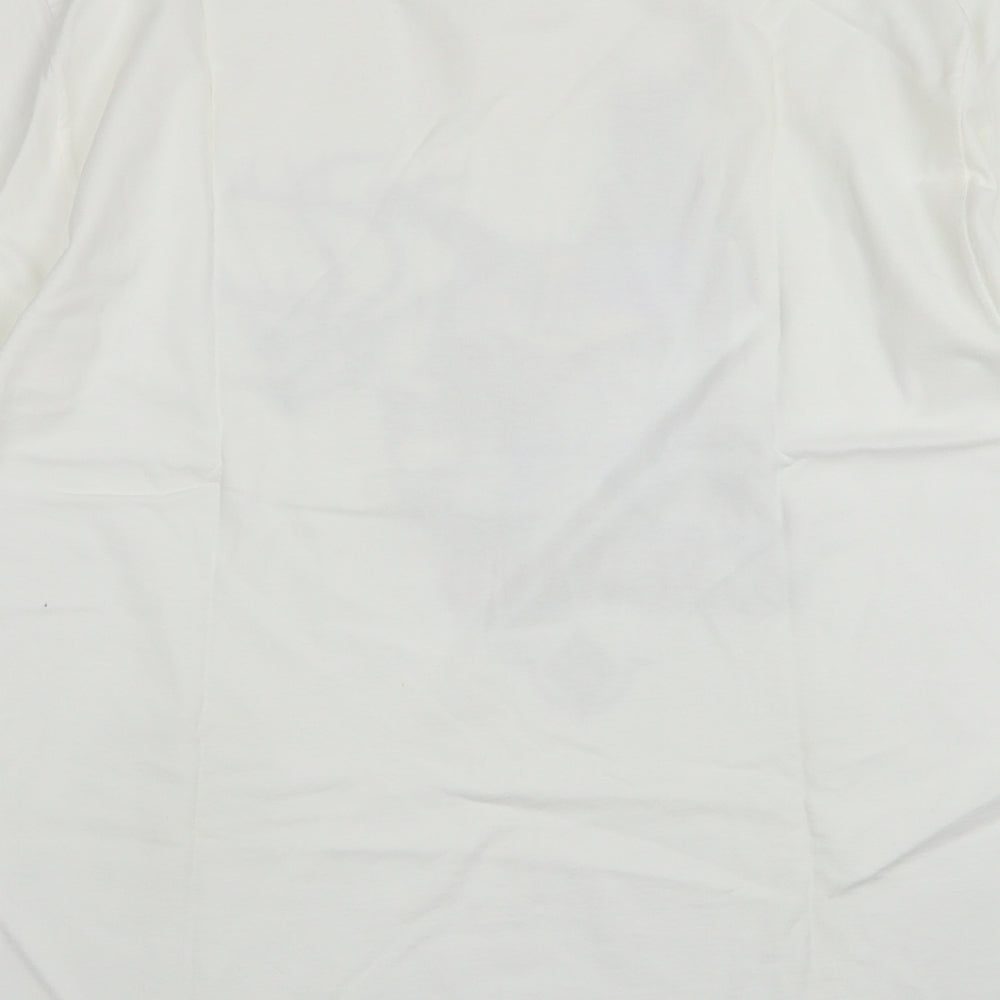 Princess Cruises Mens White  Cotton  T-Shirt Size L Round Neck  - Seward Alaska
