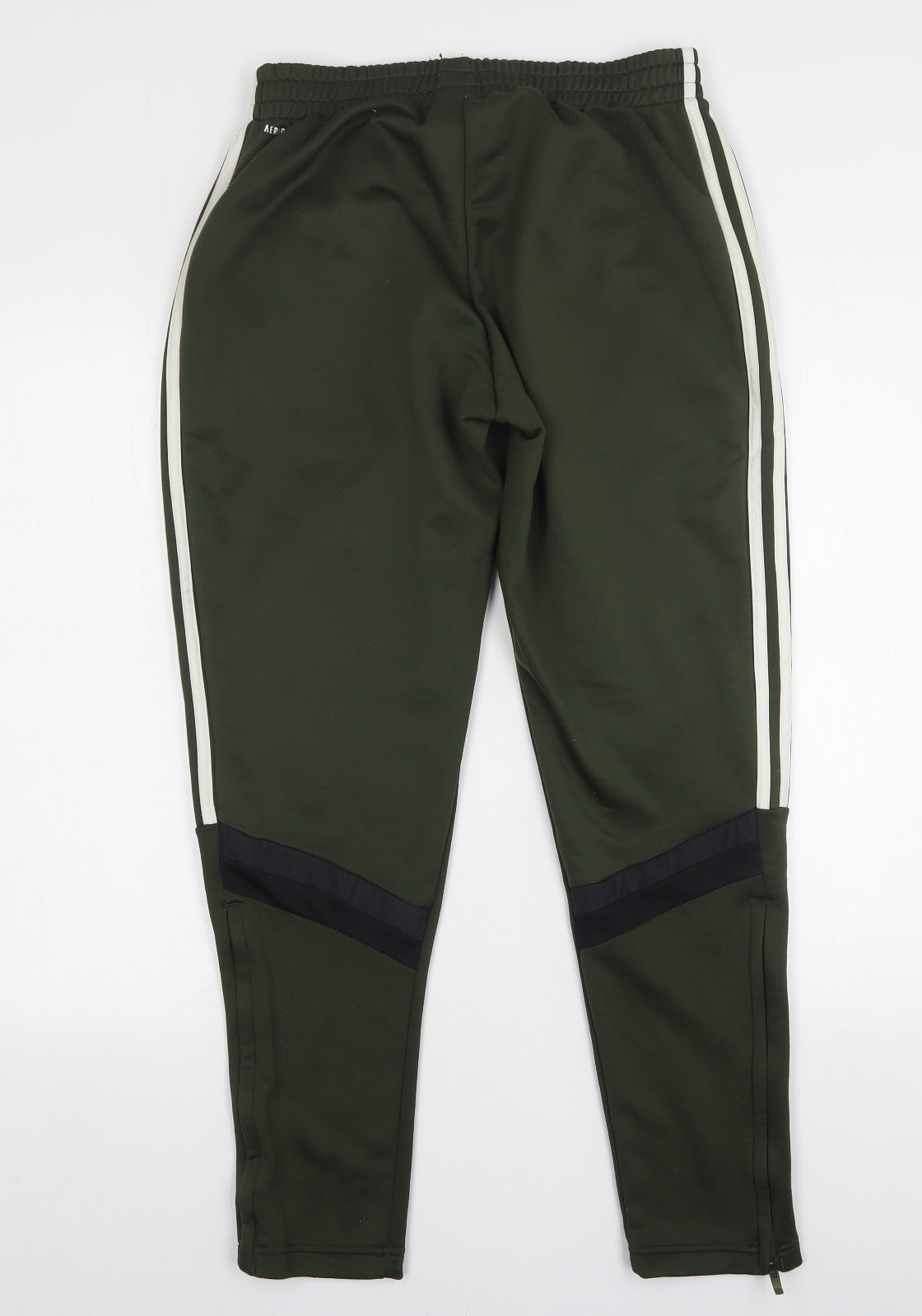 adidas Mens Green  Polyester Sweatpants Trousers Size M L29 in Regular