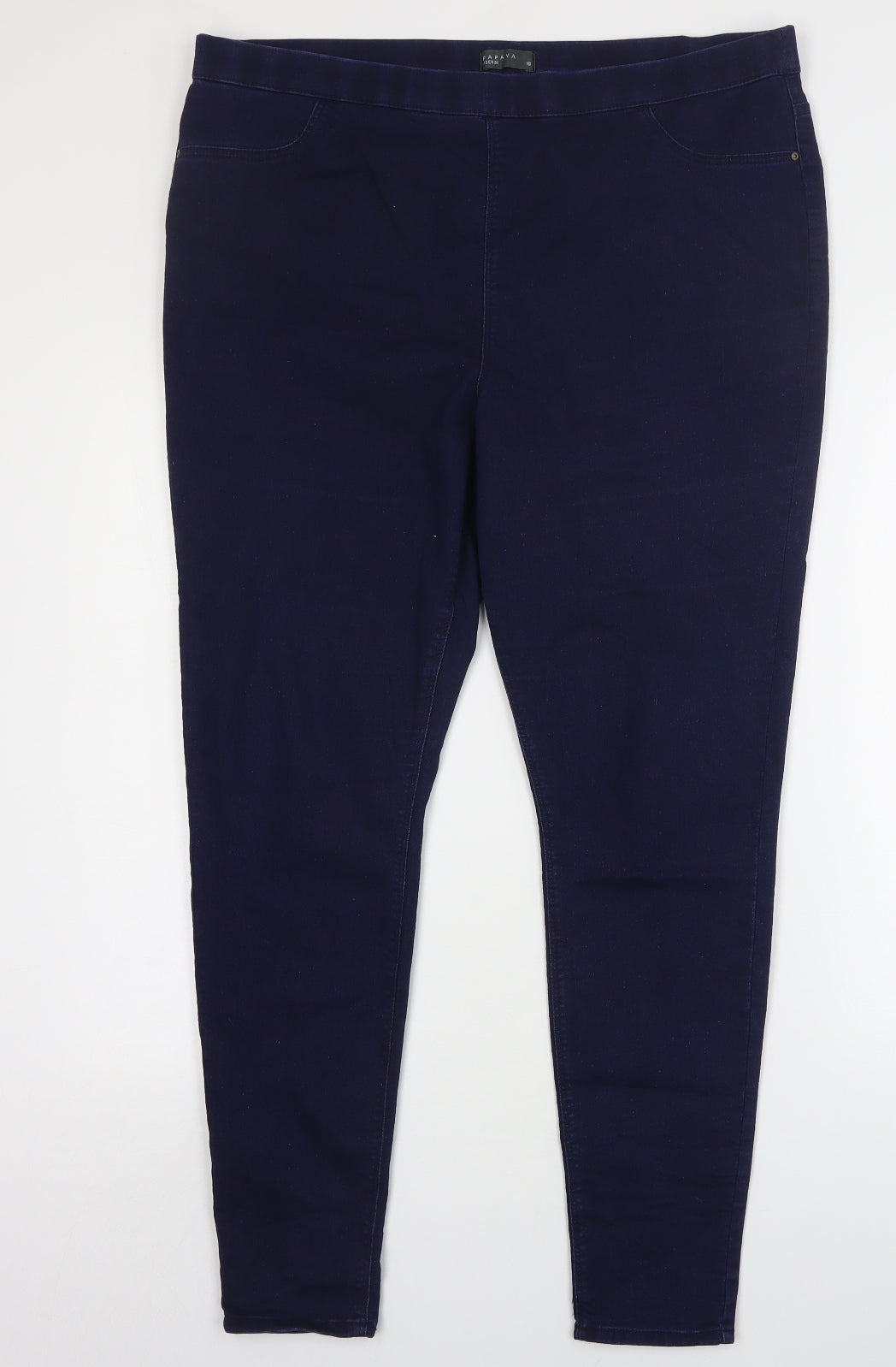 Papaya Womens Blue  Cotton Jegging Jeans Size 18 L29 in Regular