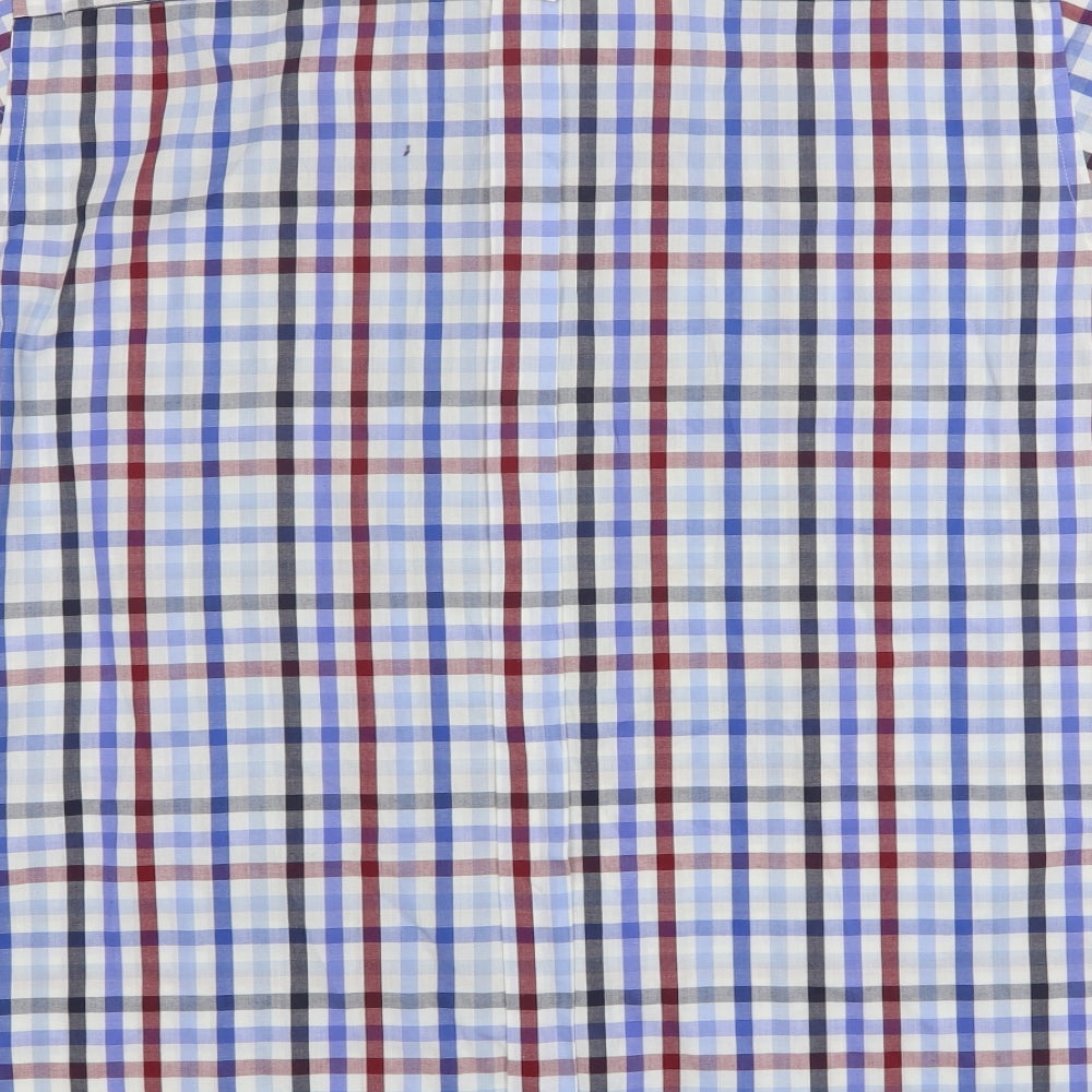 Ben Sherman  Mens Multicoloured Check Cotton  Button-Up Size L Collared