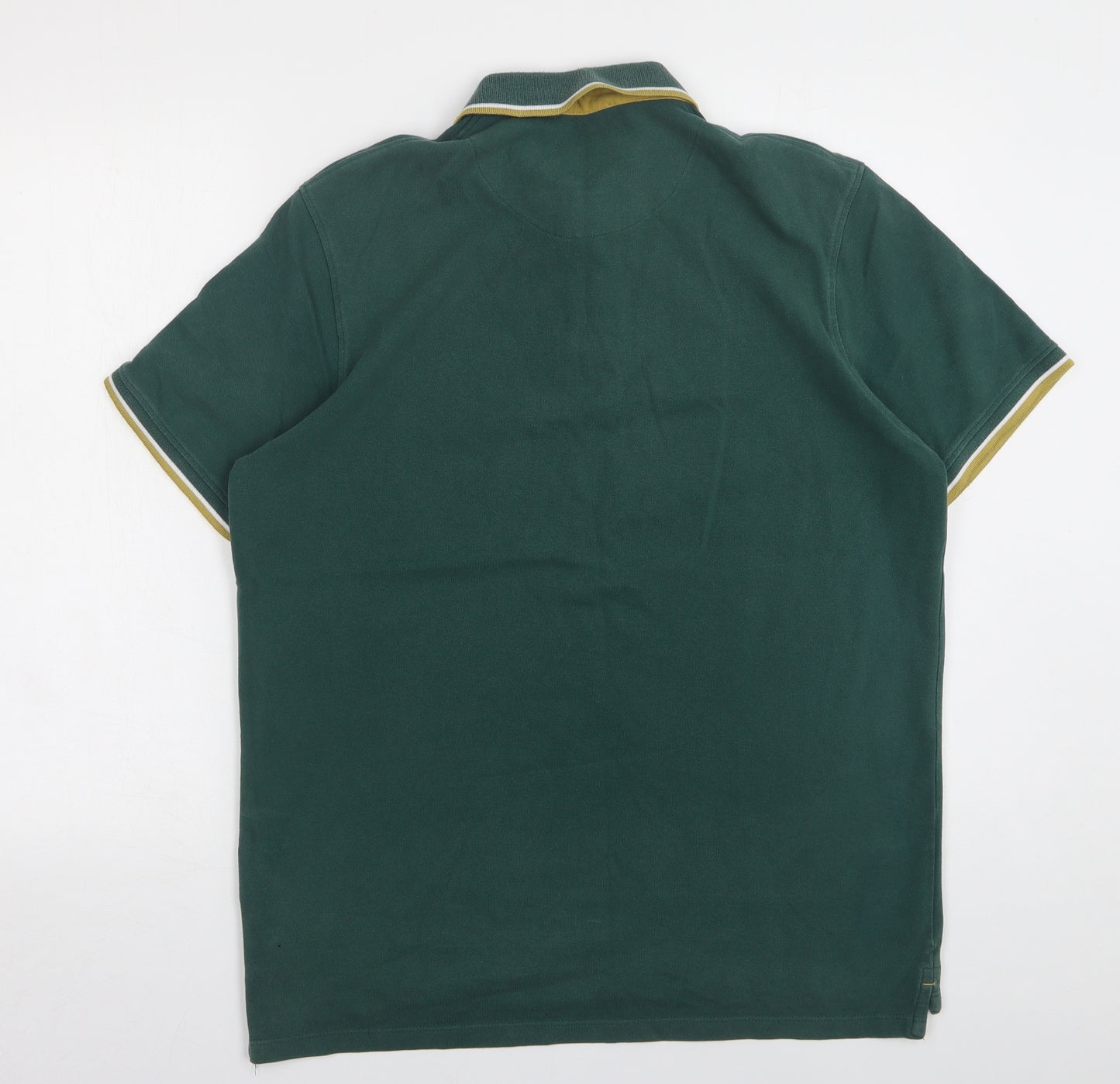 Jack and Jones Mens Green  Cotton  Polo Size XL Collared