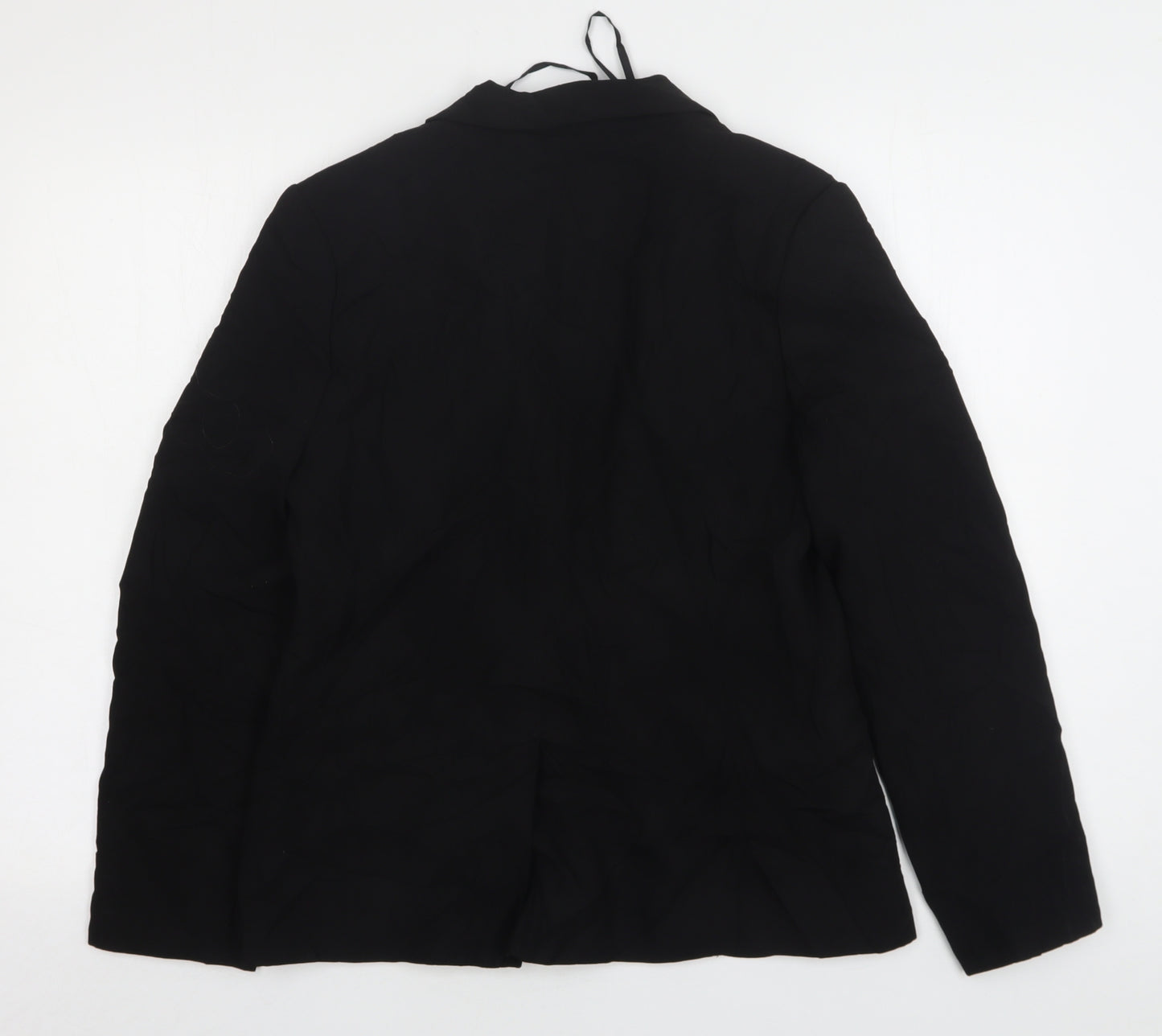 Papaya Womens Black  Polyester Jacket Suit Jacket Size 12