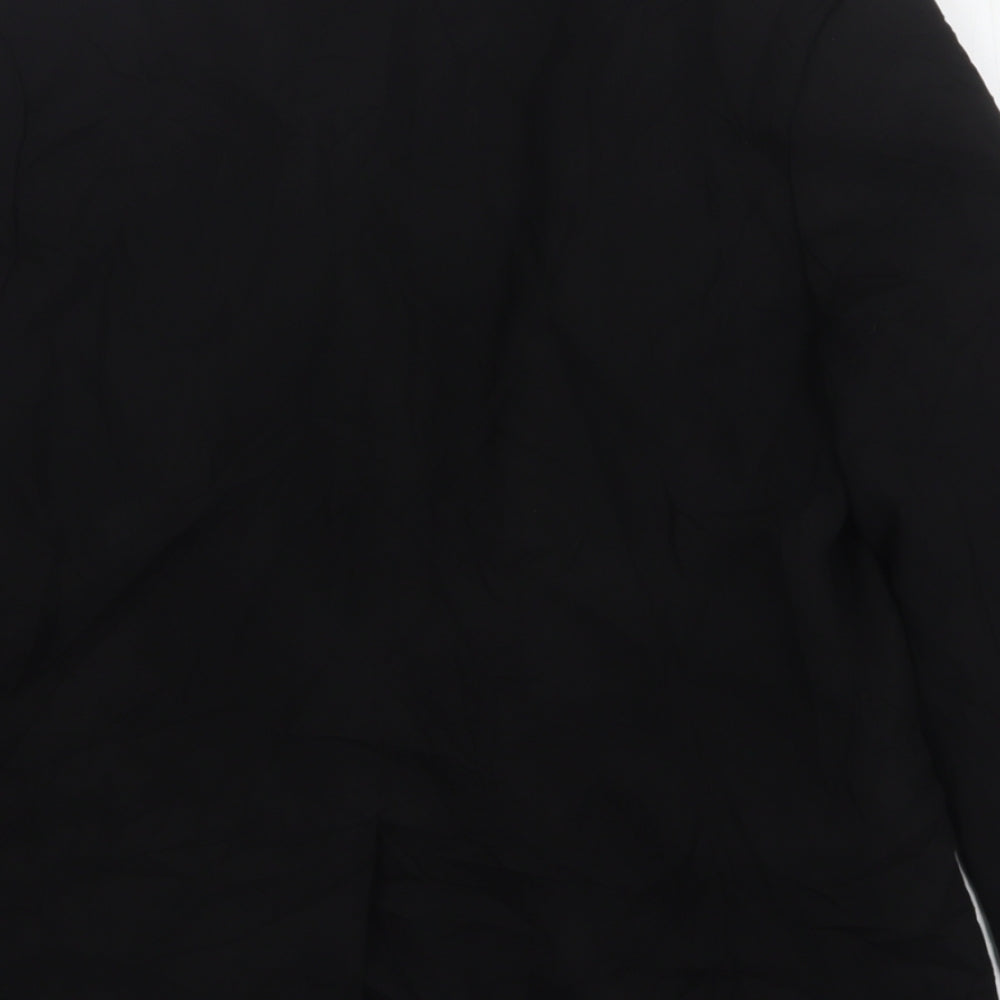 Papaya Womens Black  Polyester Jacket Suit Jacket Size 12