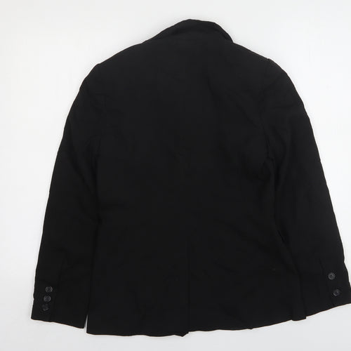 Atmosphere Womens Black  Polyester Jacket Suit Jacket Size 8