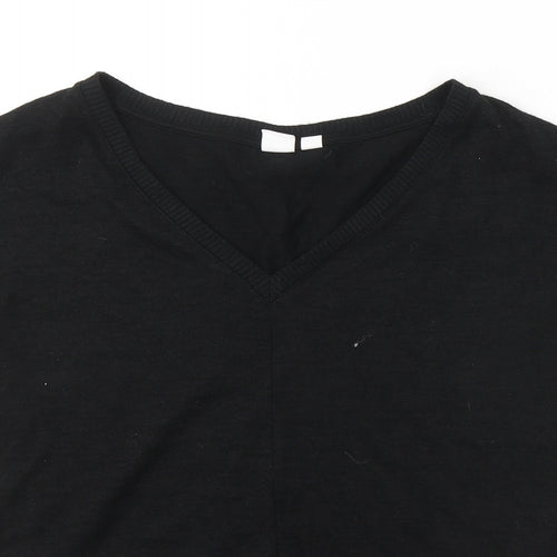 Gap Mens Black  Polyester  T-Shirt Size S V-Neck