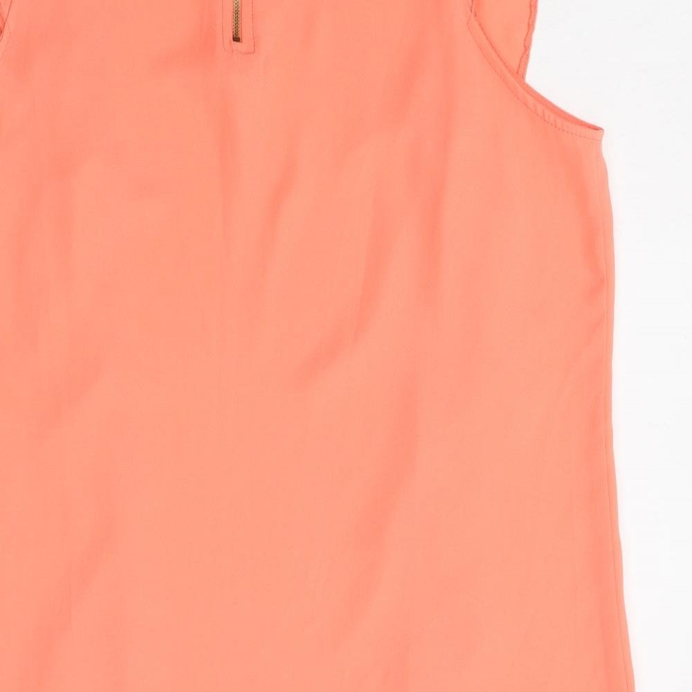 Atmosphere Womens Pink  Polyester Basic Blouse Size 14 Round Neck