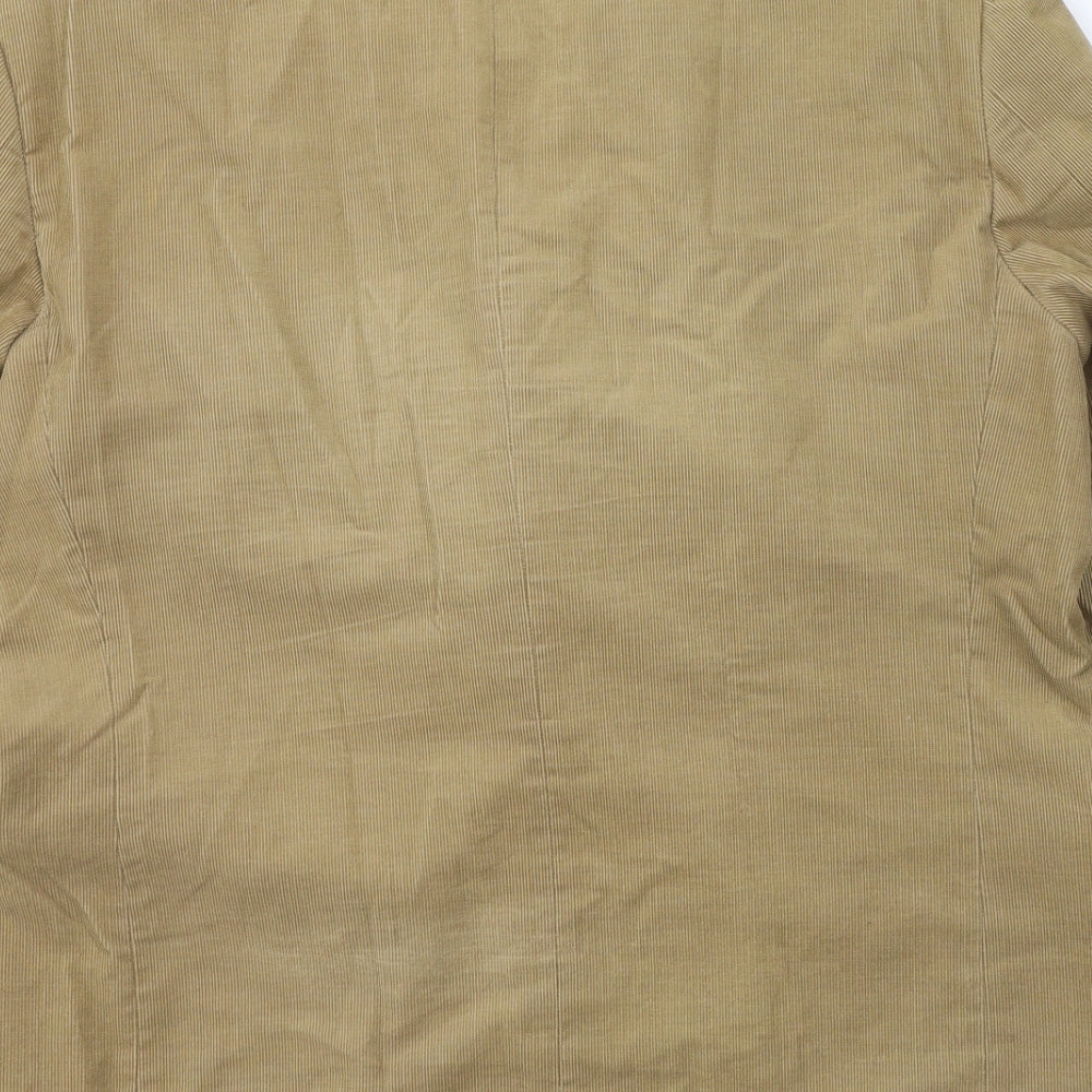 Racing Green Mens Brown  Cotton Jacket Suit Jacket Size 54