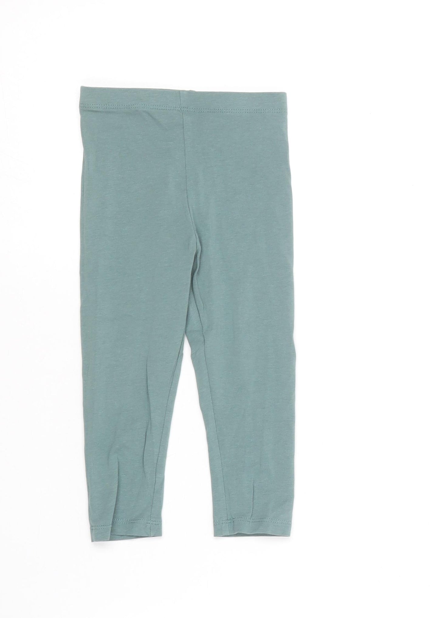 Matalan Baby Green  Cotton Jogger Leggings Size 18-24 Months