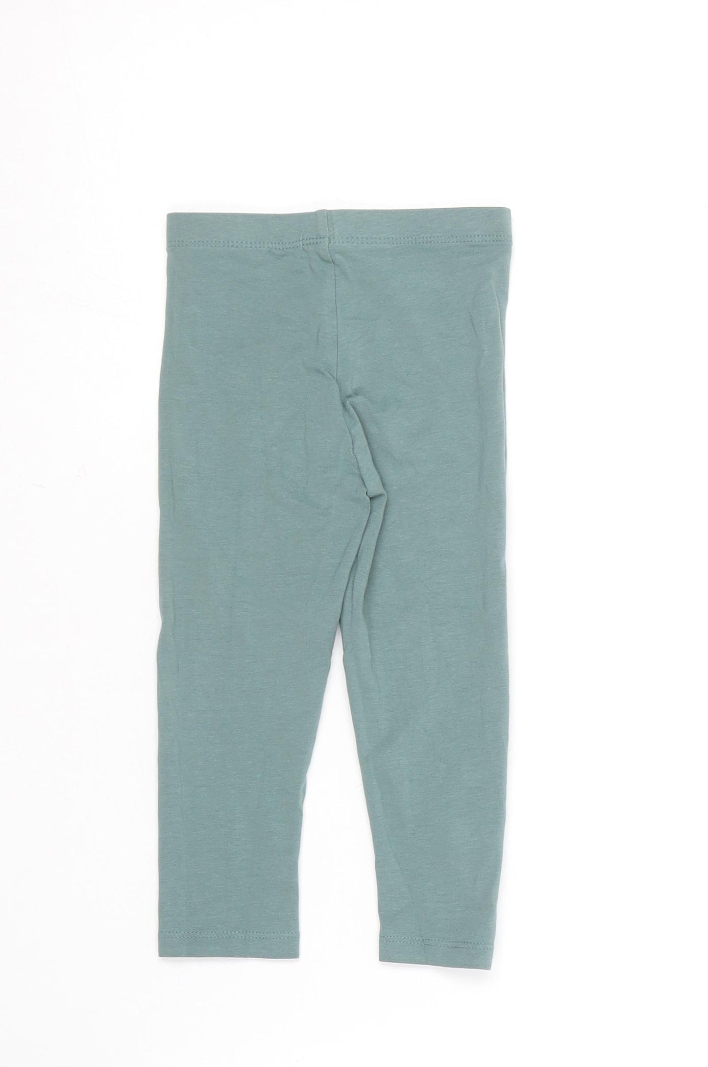 Matalan Baby Green  Cotton Jogger Leggings Size 18-24 Months