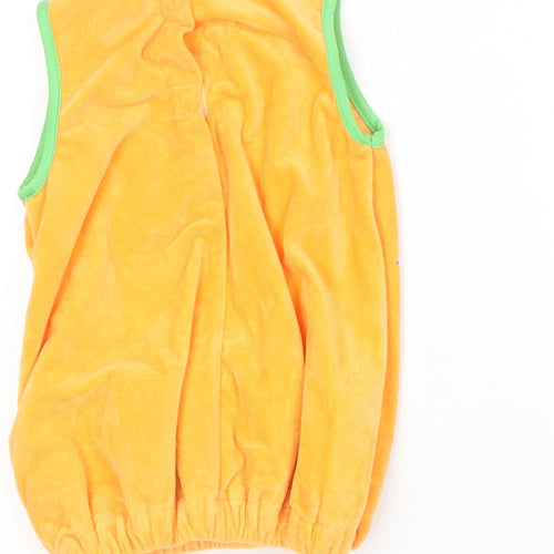 Morrisons Baby Orange  Polyester Basic T-Shirt Size 12-18 Months Round Neck  - Pumpkin Costume