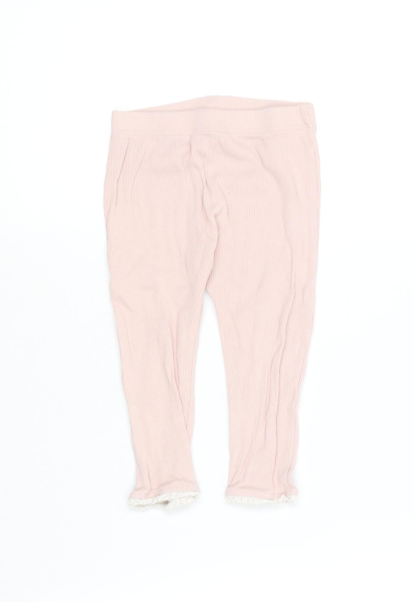 George Baby Pink  Cotton Jogger Leggings Size 9-12 Months