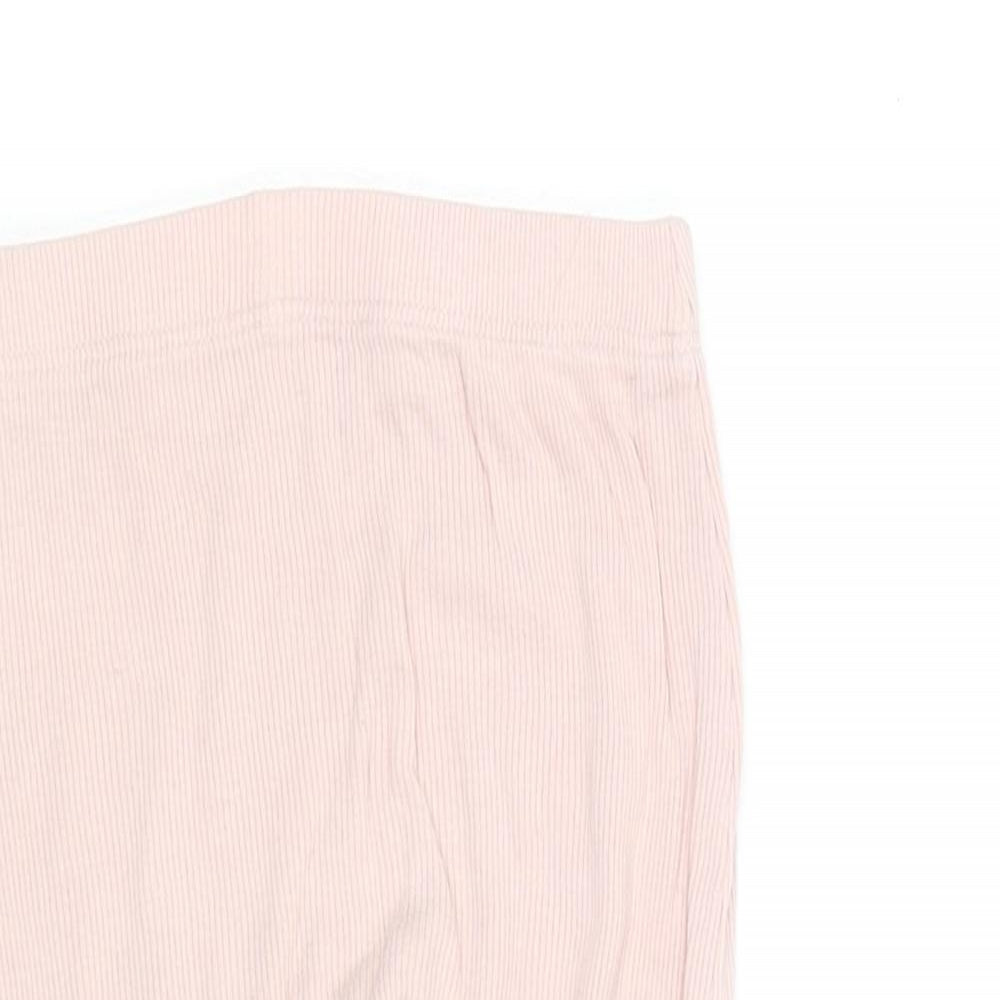 George Baby Pink  Cotton Jogger Leggings Size 9-12 Months
