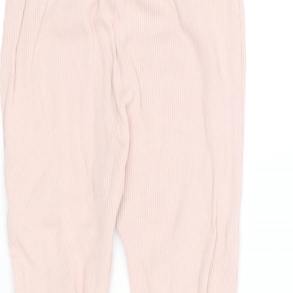 George Baby Pink  Cotton Jogger Leggings Size 9-12 Months