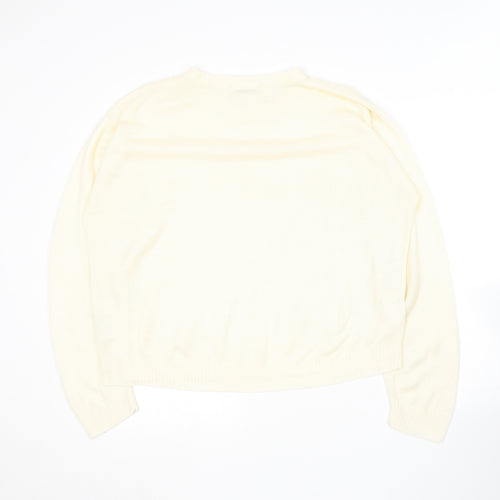 Berkertex Womens Yellow Round Neck  Acrylic Pullover Jumper Size 18