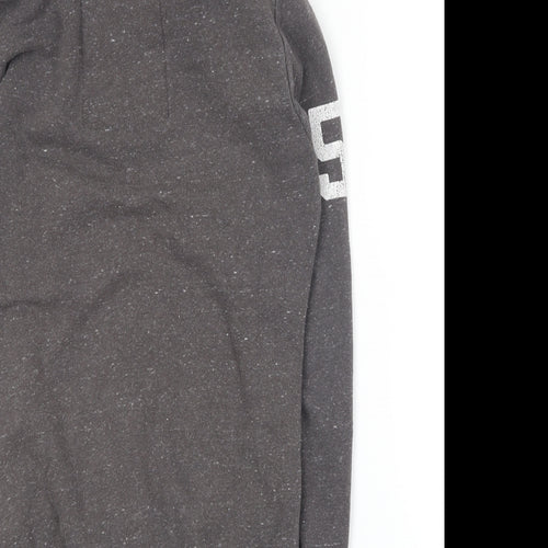 Superdry Mens Grey  Cotton Full Zip Hoodie Size XS
