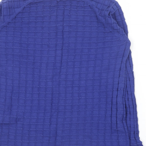 ESMARA Womens Blue Round Neck  Cotton Pullover Jumper Size L