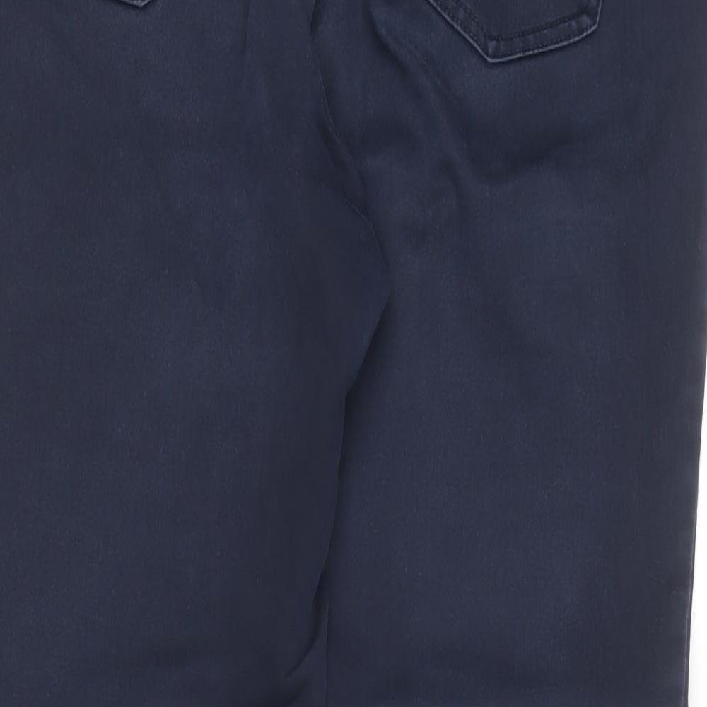 The Collection Womens Blue  Cotton Jegging Trousers Size 16 L25.5 in Regular