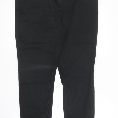 Debenhams Womens Black  Cotton Jegging Trousers Size 16 L26 in Regular