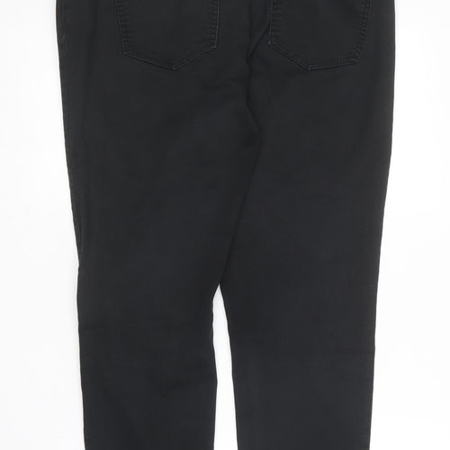 Debenhams Womens Black  Cotton Jegging Trousers Size 16 L26 in Regular