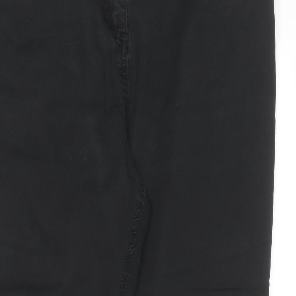 Debenhams Womens Black  Cotton Jegging Trousers Size 16 L26 in Regular