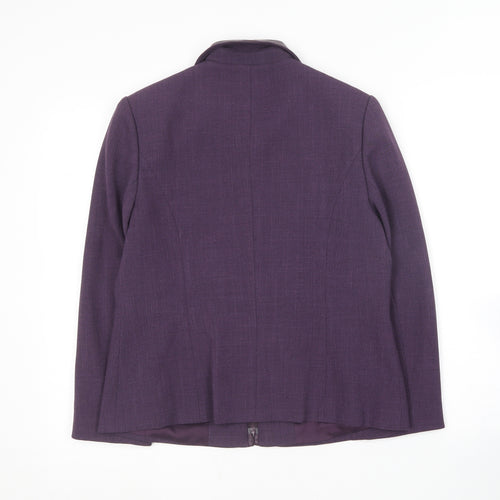 Millais Womens Purple   Jacket Blazer Size 12