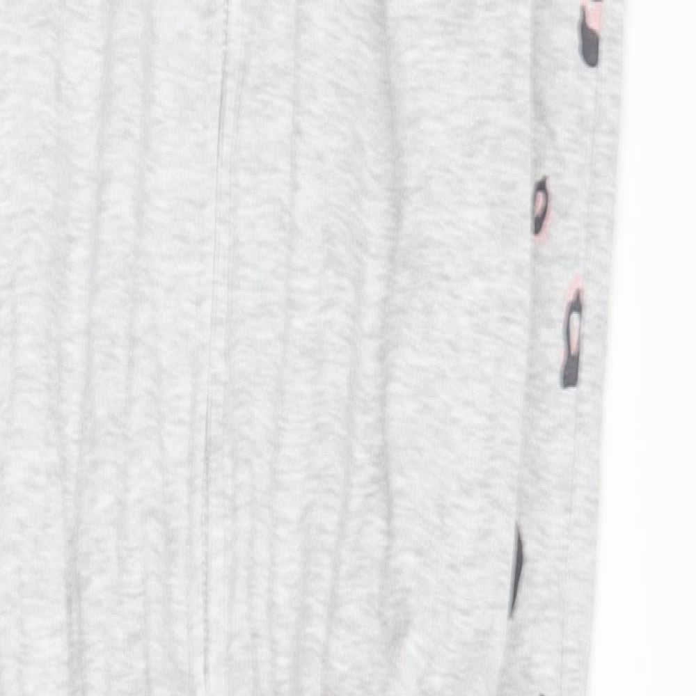 George Girls Grey Solid Cotton Top One Piece Size 9-10 Years