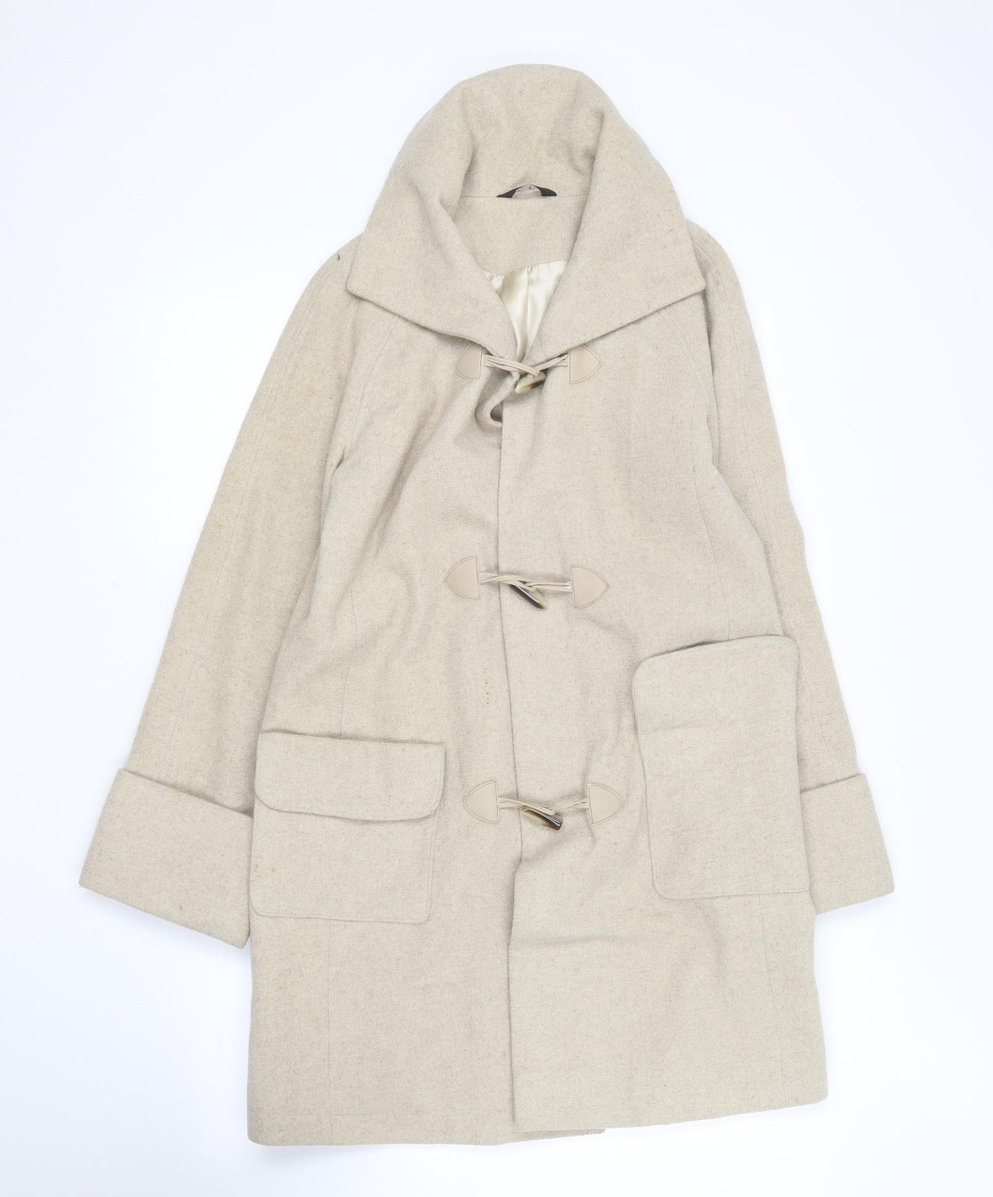 George Womens Beige   Overcoat Coat Size 10