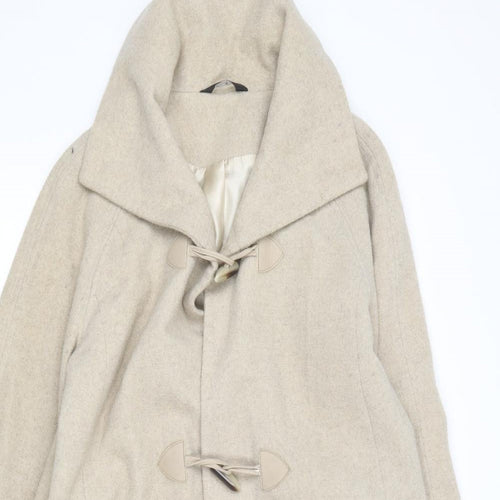 George Womens Beige   Overcoat Coat Size 10