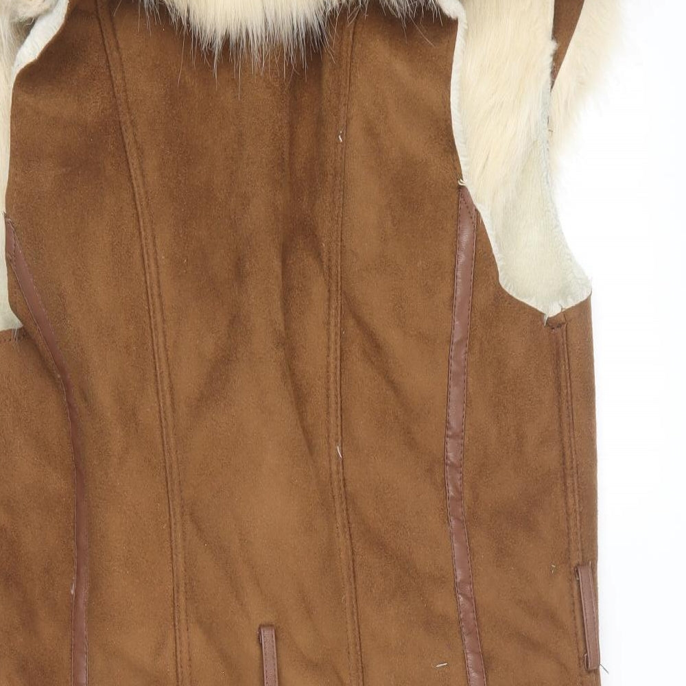 River Island Womens Brown   Gilet Jacket Size 10