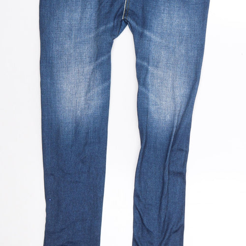 Preworn Womens Blue  Polyester Jogger Leggings Size S L26 in