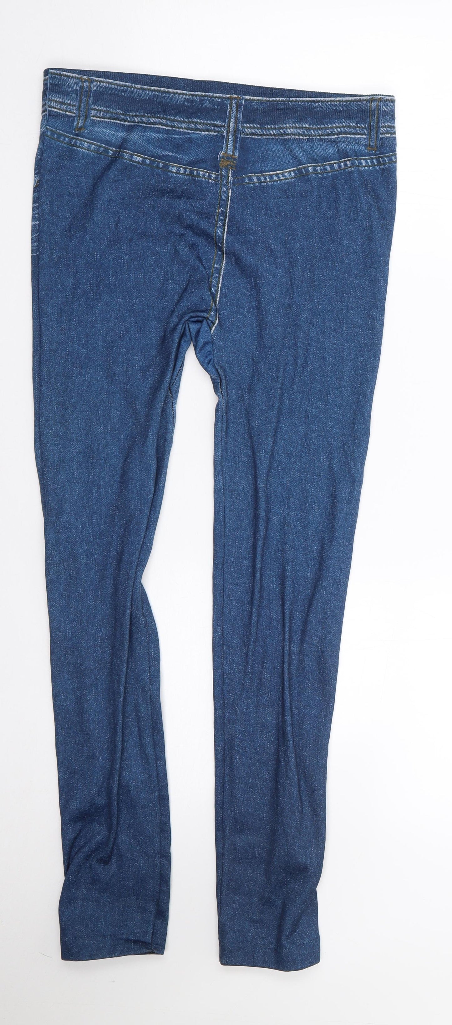 Preworn Womens Blue  Polyester Jogger Leggings Size S L26 in