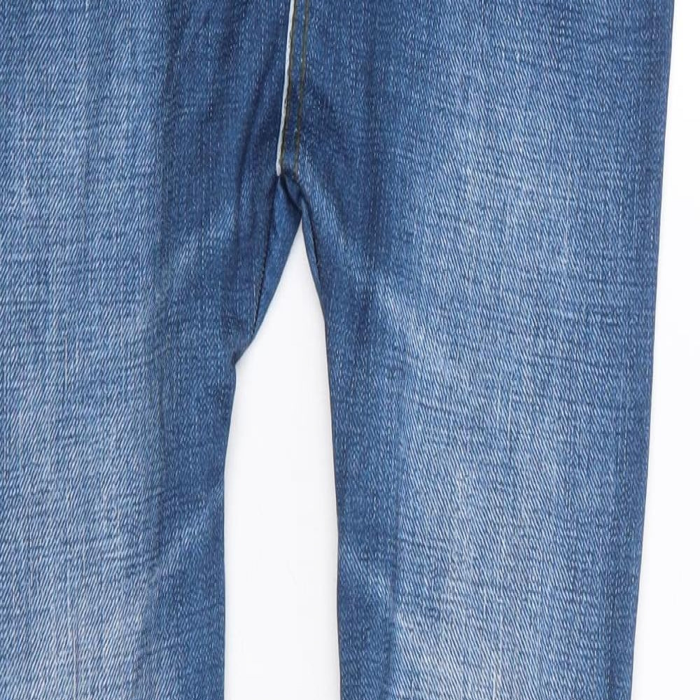 Preworn Womens Blue  Polyester Jogger Leggings Size S L26 in