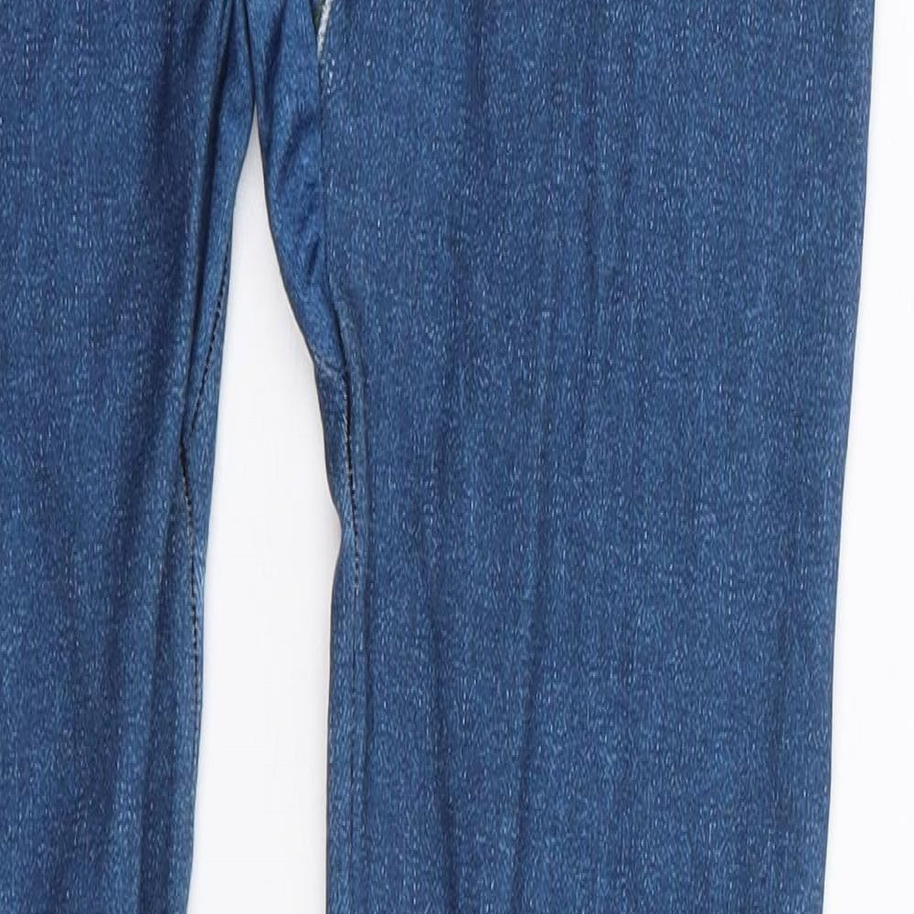 Preworn Womens Blue  Polyester Jogger Leggings Size S L26 in