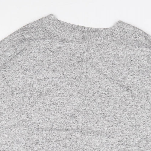 NEXT Womens Grey Round Neck  Viscose Pullover Jumper Size 12