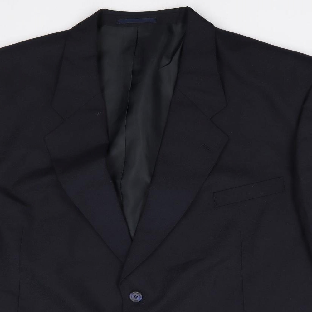 Skopes Mens Blue  Polyester Jacket Suit Jacket Size 52