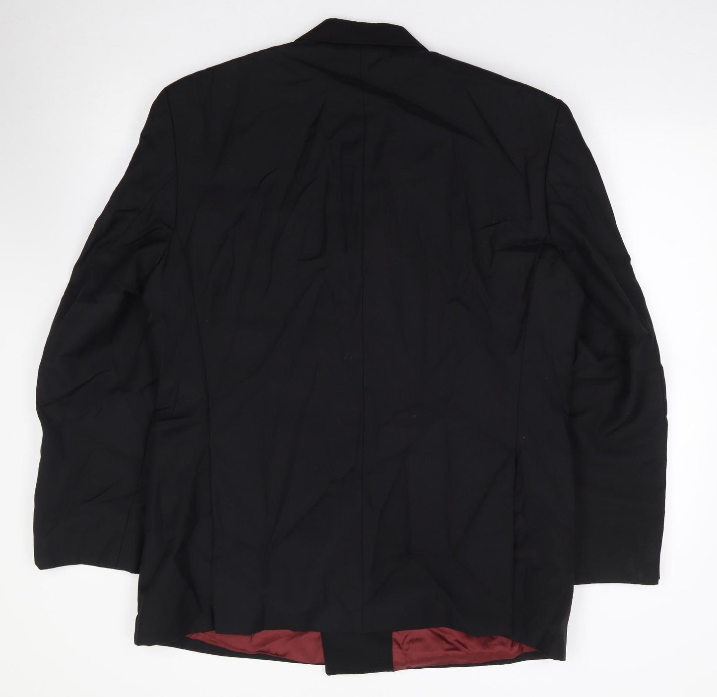 Moss Bros Mens Black  Wool Tuxedo Suit Jacket Size 44