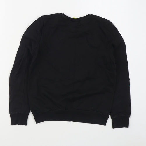 Disney Girls Black  Cotton Pullover Sweatshirt Size 10-11 Years  Pullover - Mickey Mouse