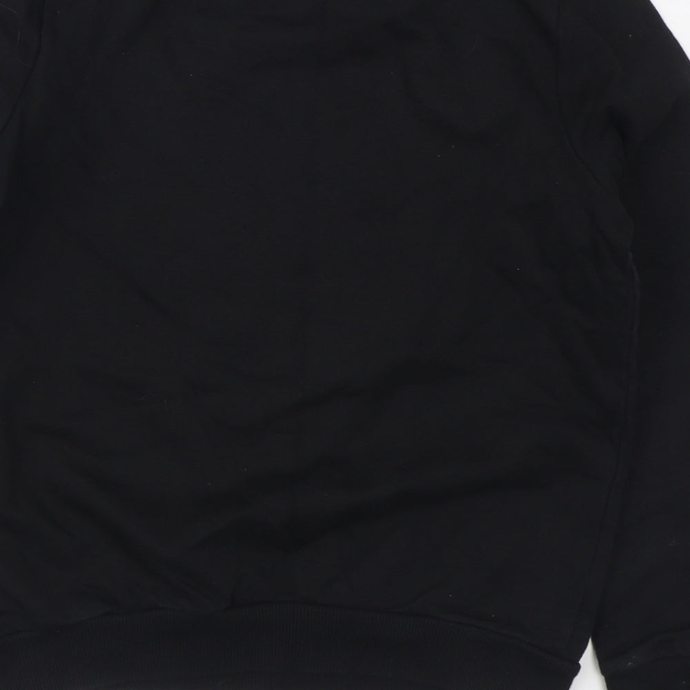 Disney Girls Black  Cotton Pullover Sweatshirt Size 10-11 Years  Pullover - Mickey Mouse
