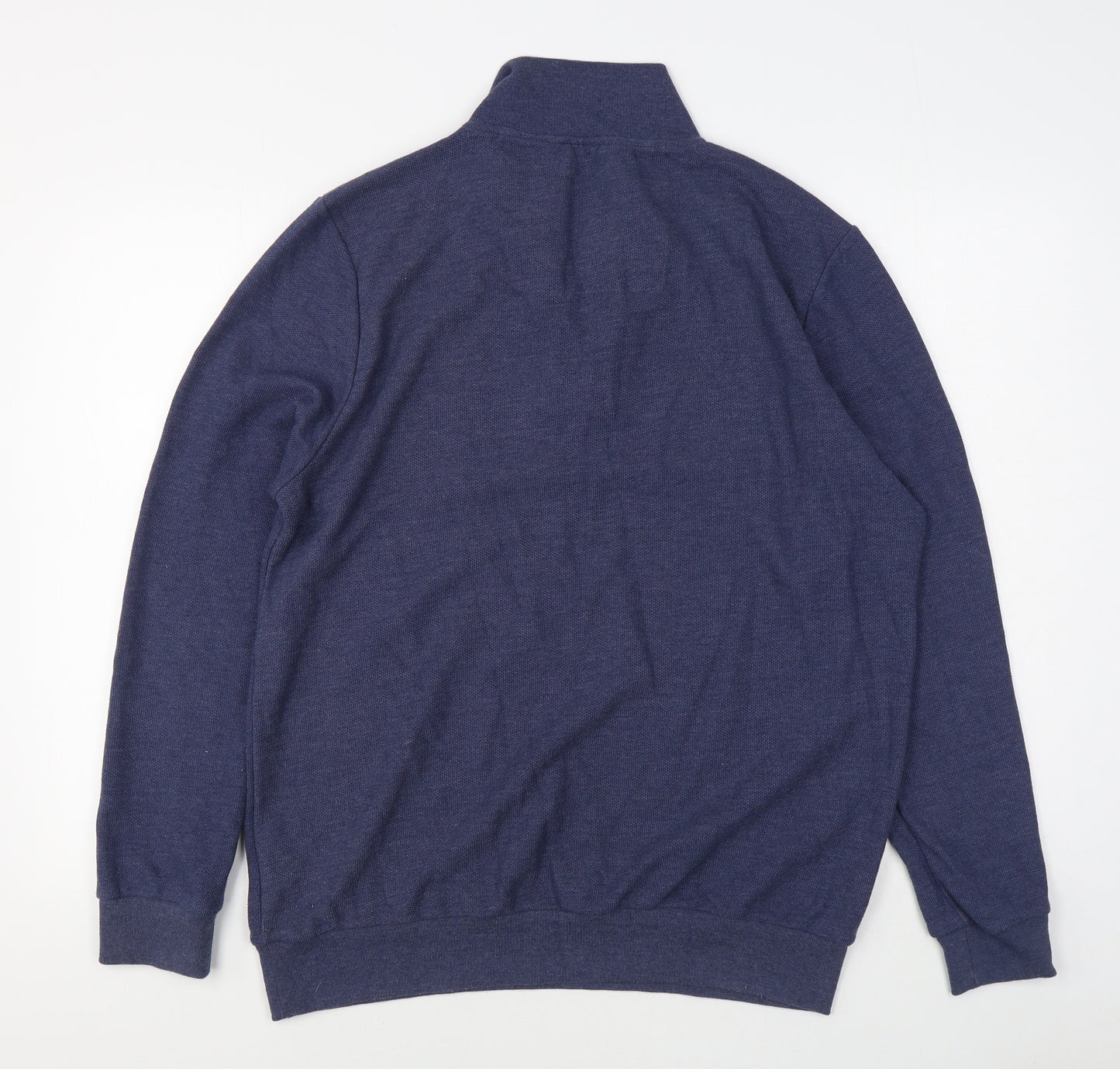 Crew Clothing Mens Blue V-Neck  Cotton Pullover Jumper Size XL