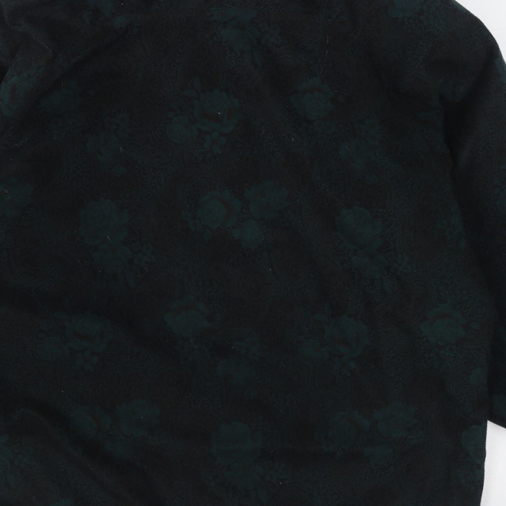 BHS Womens Green Geometric  Jacket  Size 10  Zip
