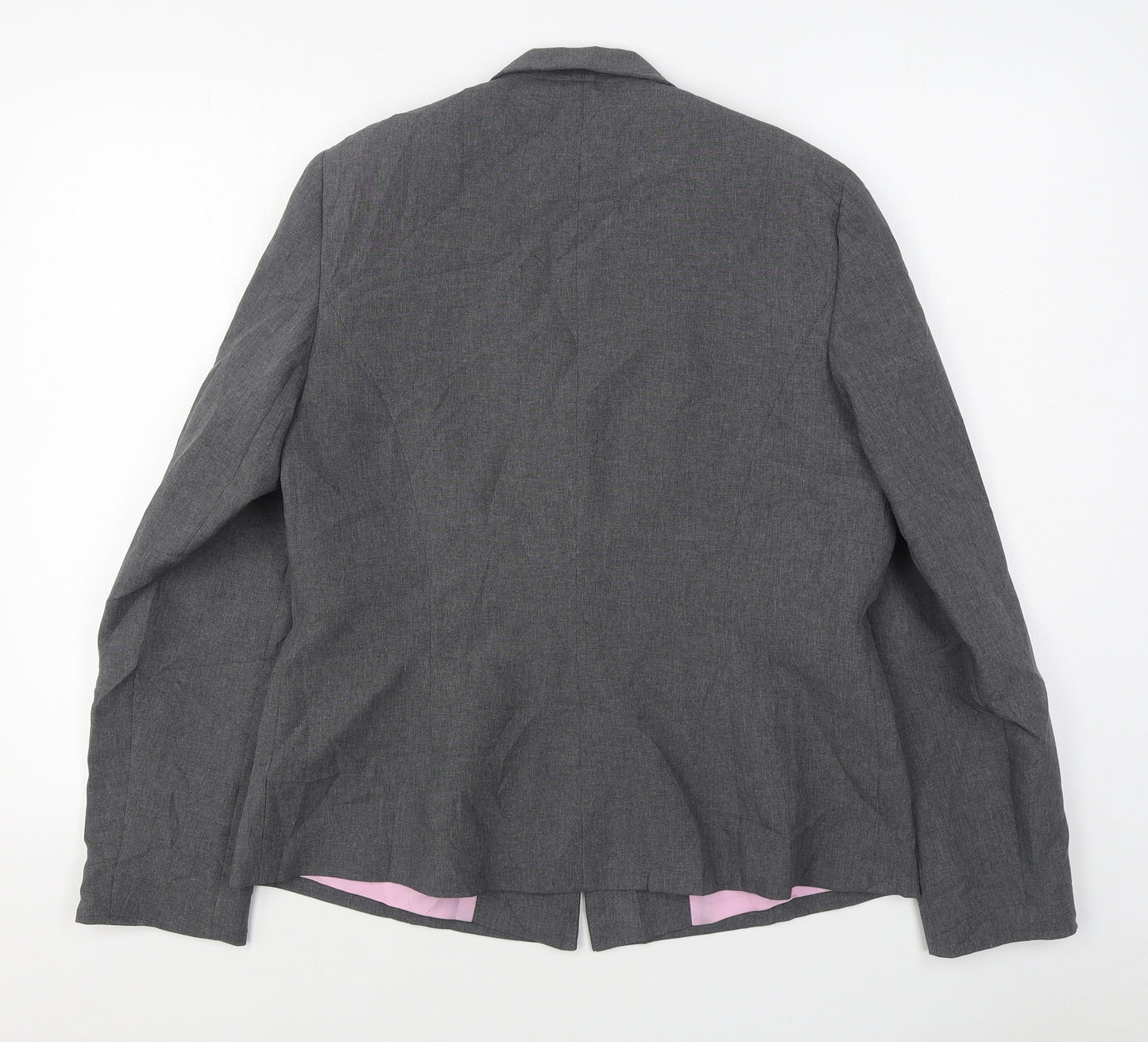 Dorothy Perkins Womens Grey   Jacket Blazer Size 14  Button