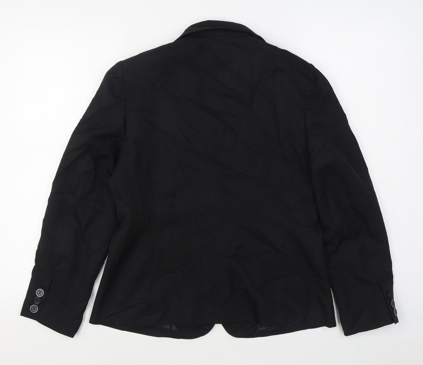 BHS Womens Black   Jacket Blazer Size 12  Button