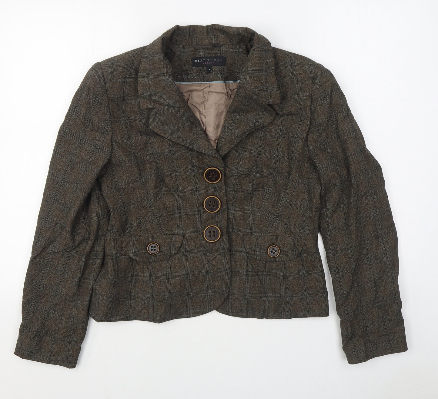 NEXT Womens Brown   Jacket Blazer Size 14  Button