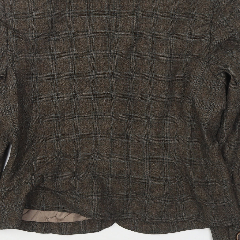 NEXT Womens Brown   Jacket Blazer Size 14  Button