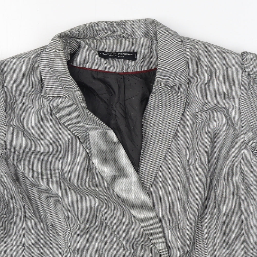 Dorothy Perkins Womens Grey   Jacket Blazer Size 18  Button