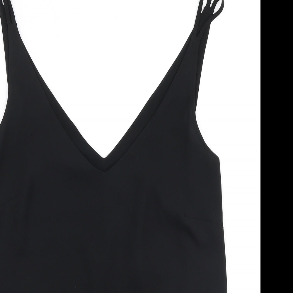 Papaya Womens Black  Polyester Camisole Blouse Size 10 V-Neck