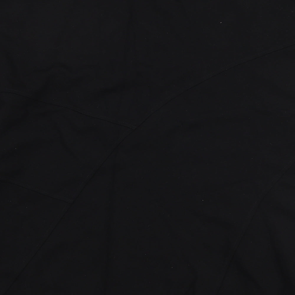 Daxon Womens Black  Viscose Skater Skirt Size 24