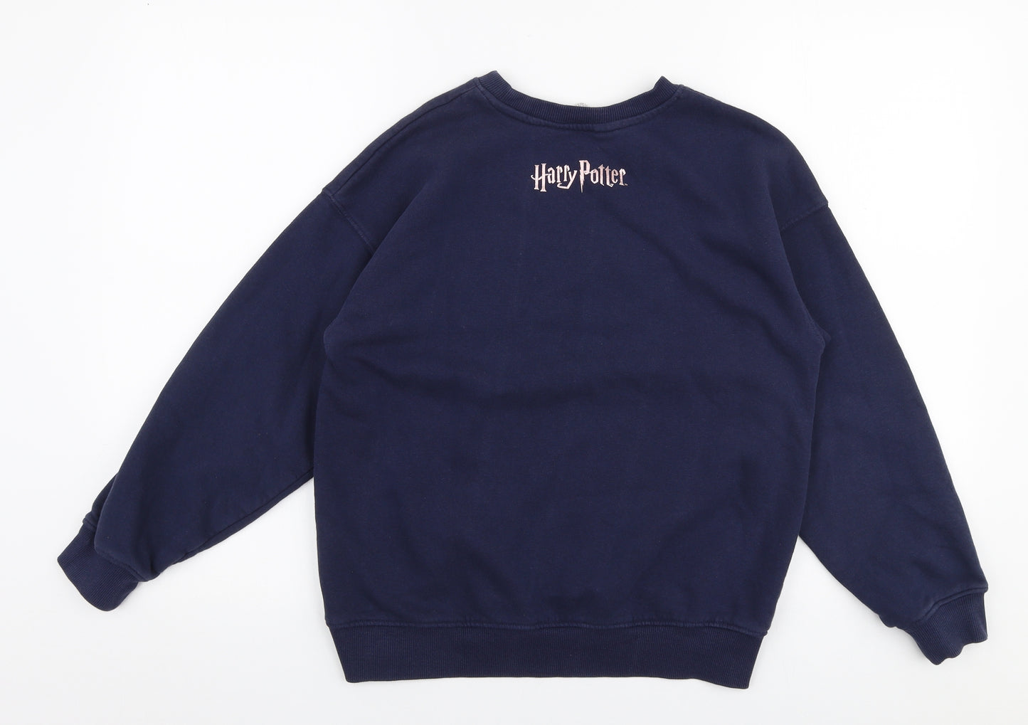 H&M Girls Blue  Cotton Pullover Sweatshirt Size 10-11 Years  Pullover - Harry potter