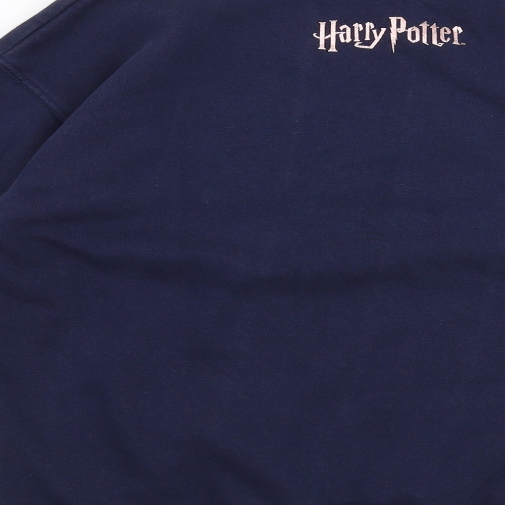 H&M Girls Blue  Cotton Pullover Sweatshirt Size 10-11 Years  Pullover - Harry potter