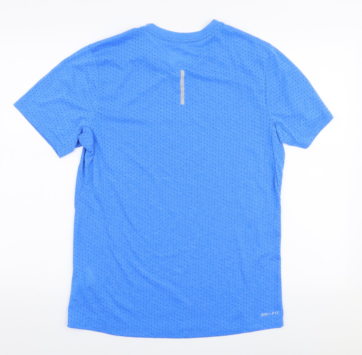 Nike Mens Blue  Polyester Jersey T-Shirt Size M V-Neck Pullover